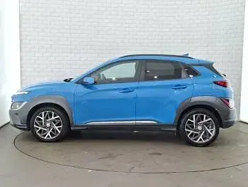 Used Hyundai Kona Premium 141 HP (103 kW) 2021 Blue SUV