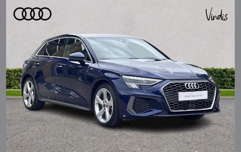 Blue Used 2023 Audi A3 S-Line Hatchback | £24,900 (Fair price) - Image 1/4