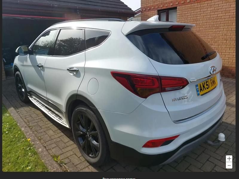 Used Hyundai Santa Fe 200 HP (147 kW) 2017 White SUV