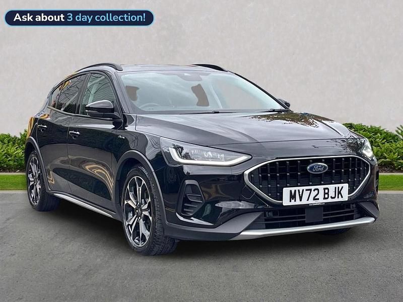 Black Used 2022 Ford Focus Active X Hatchback | £16,150 (Fair price) - Image 1/4