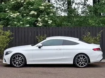 Used Mercedes C200 AMG line 184 HP (135 kW) 2020 White Coupe