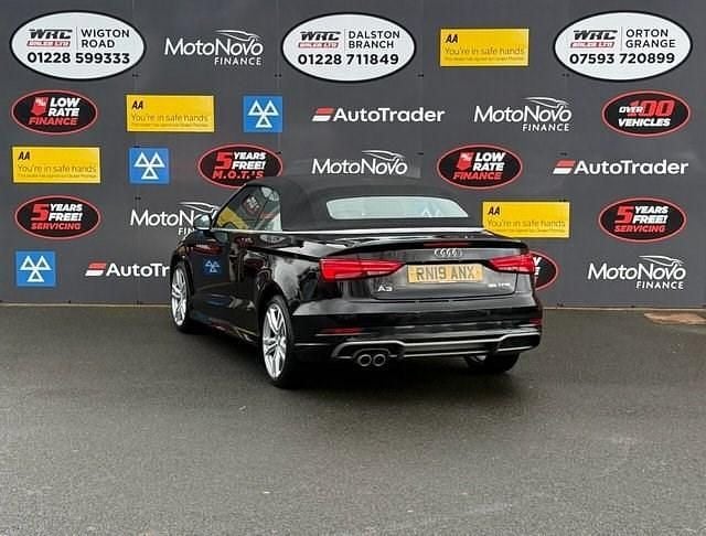 Used Audi Cabriolet S-Line 150 HP (110 kW) 2019 Black Cabriolet