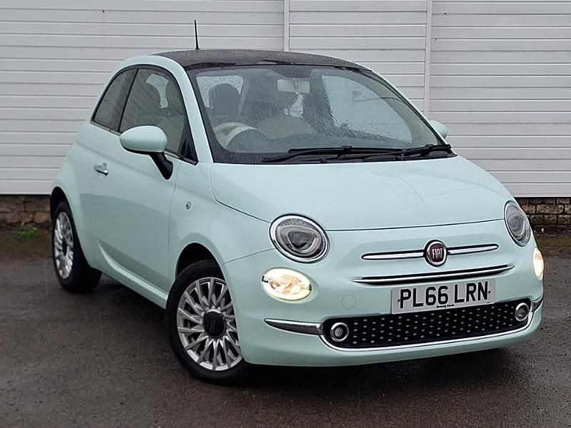 Used Fiat 500 Lounge 69 HP (50 kW) 2016 Green Hatchback