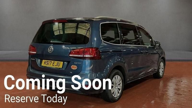 Used VW Sharan SE 150 HP (110 kW) 2017 Blue MPV