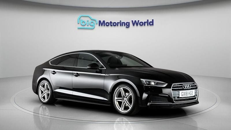 Used Audi A5 Sportback S-Line 252 HP (185 kW) 2018 Black Hatchback