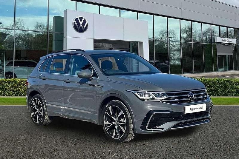 Grey Used 2023 VW Tiguan R-line SUV | £27,991 (Fair price) - Image 1/4