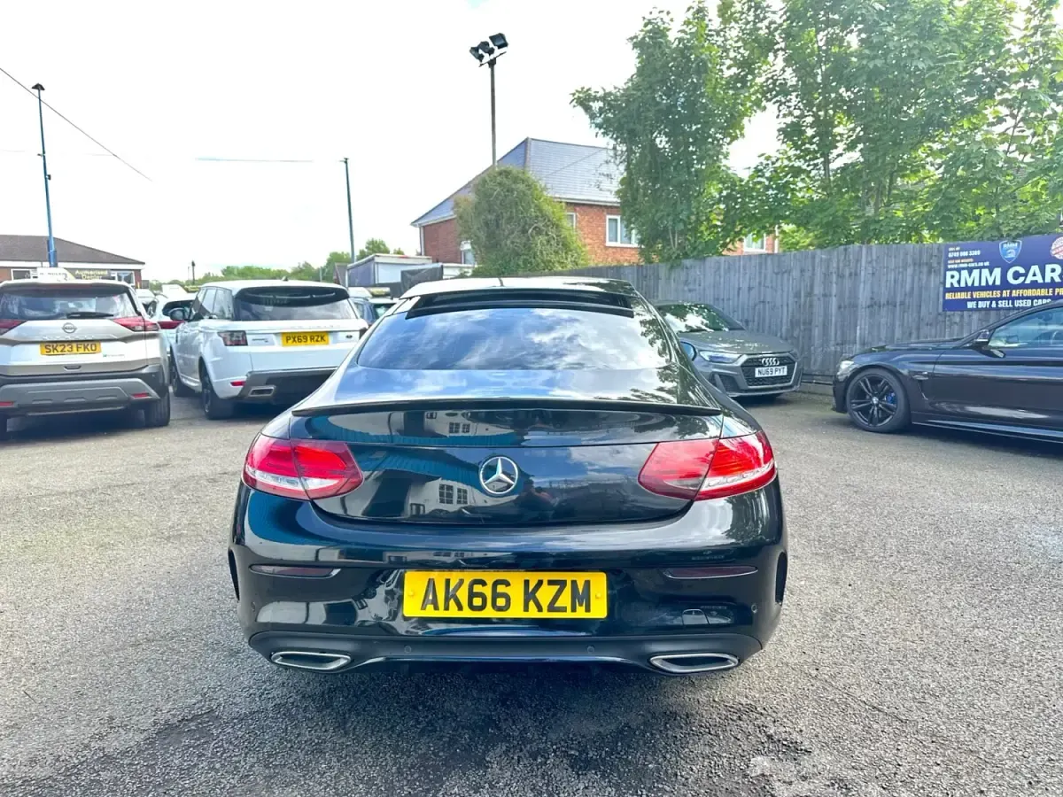 Used Mercedes C220 AMG line 2016 Black Coupe