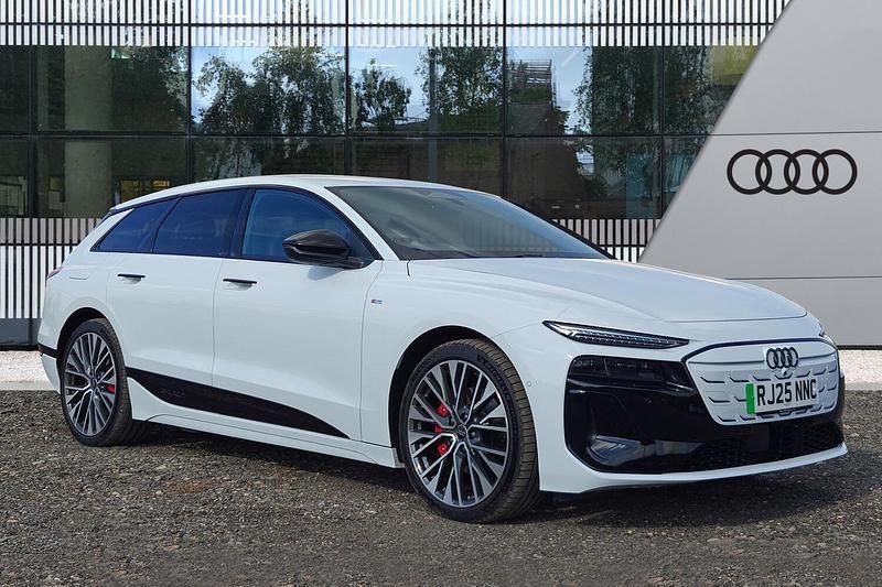 White Used 2025 Audi A6 e-tron Black Edition Estate | £63,490 - Image 1/4