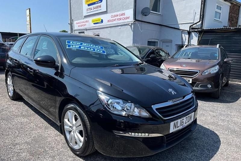 Black Used 2016 Peugeot 308 Active Estate | £6,595 (Fair price) - Image 1/1