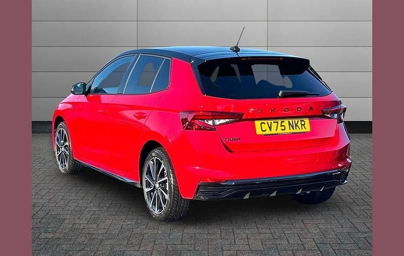 Used Skoda Fabia Monte Carlo 147 HP (108 kW) 2025 Velvet red metallic black magic pearl effect Hatchback