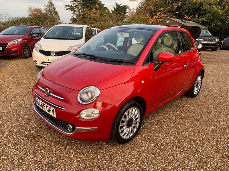 Used Fiat 500 Lounge 69 HP (50 kW) 2016 Red Hatchback