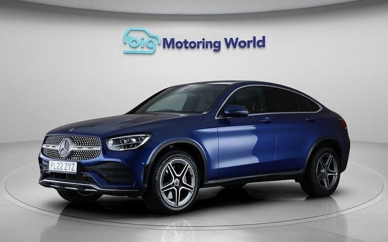 Used Mercedes GLC220 AMG line 194 HP (142 kW) 2022 Blue Coupe