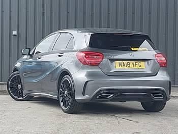 Used Mercedes A160 AMG line 102 HP (75 kW) 2018 Grey Hatchback