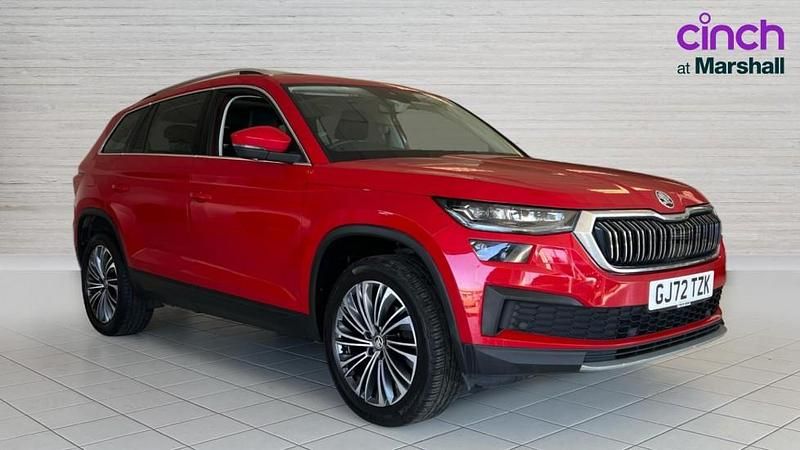 Used Skoda Kodiaq SE L Executive 150 HP (110 kW) 2022 Velvet red metallic SUV