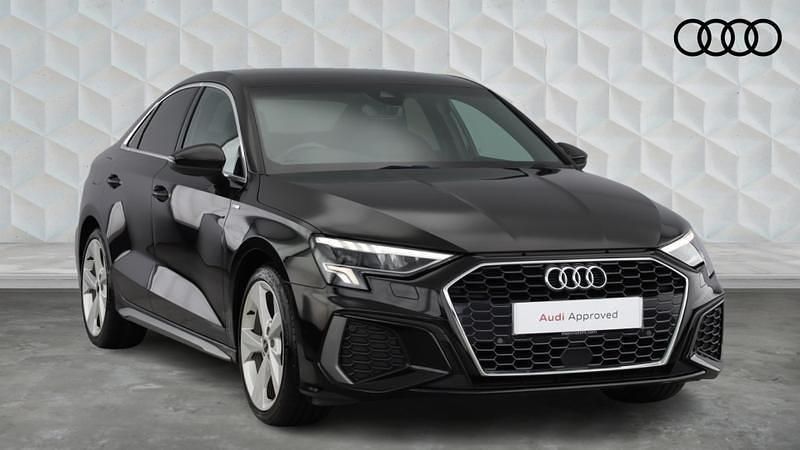 Black Used 2022 Audi A3 S-Line Sedan | £18,600 (Good price) - Image 1/4