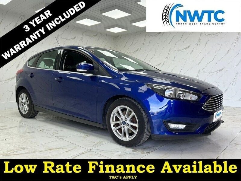 Blue Used 2017 Ford Focus Zetec Hatchback | £6,295 (Good price) - Image 1/4