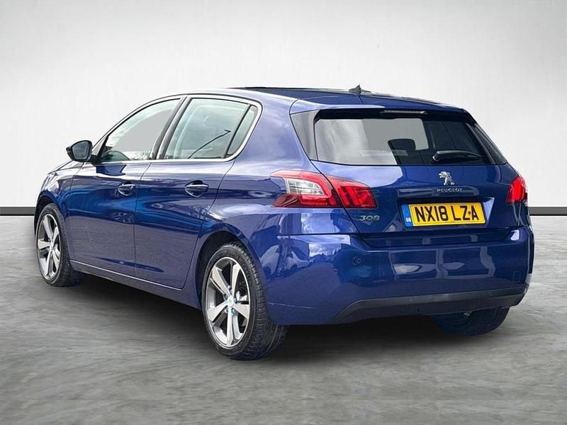 Used Peugeot 308 Allure 129 HP (94 kW) 2018 Blue Hatchback