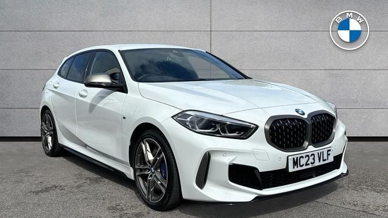 White Used 2023 BMW M135 Shadowline Hatchback | £27,985 (Fair price) - Image 1/4