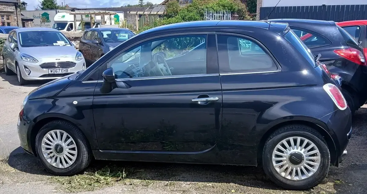 Used Fiat 500 Lounge 69 HP (50 kW) 2011 Black Hatchback