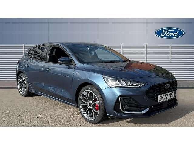 Blue Used 2022 Ford Focus ST-Line Hatchback | £15,486 (A bit pricey) - Image 1/4