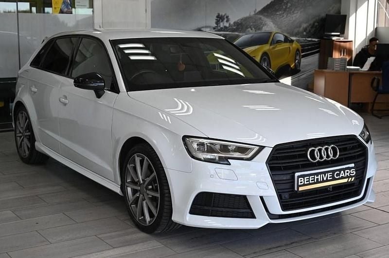 Used Audi A3 Sportback Black Edition 150 HP (110 kW) 2018 White Hatchback