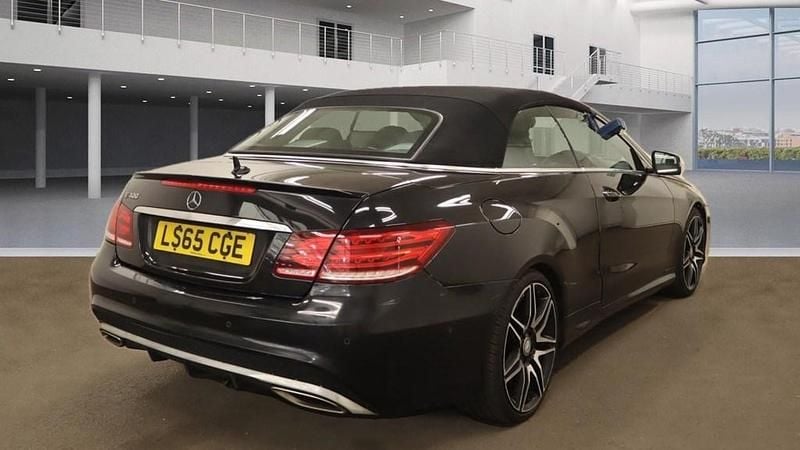 Used Mercedes E400 AMG line 333 HP (244 kW) 2015 Black Cabriolet