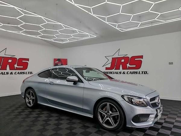 Silver Used 2017 Mercedes C220 AMG line Coupe | £13,999 (Fair price) - Image 1/4