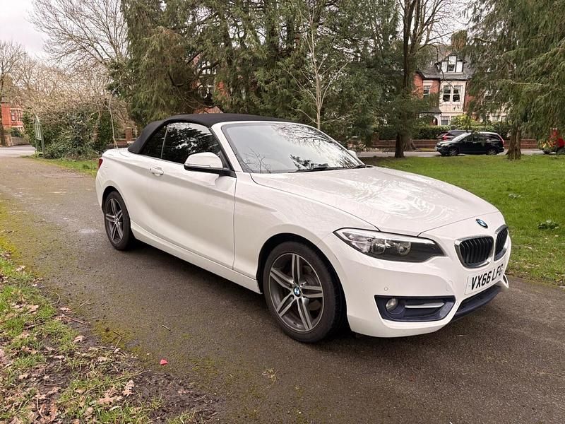 Used BMW 218 Sport Line 2017 White Cabriolet
