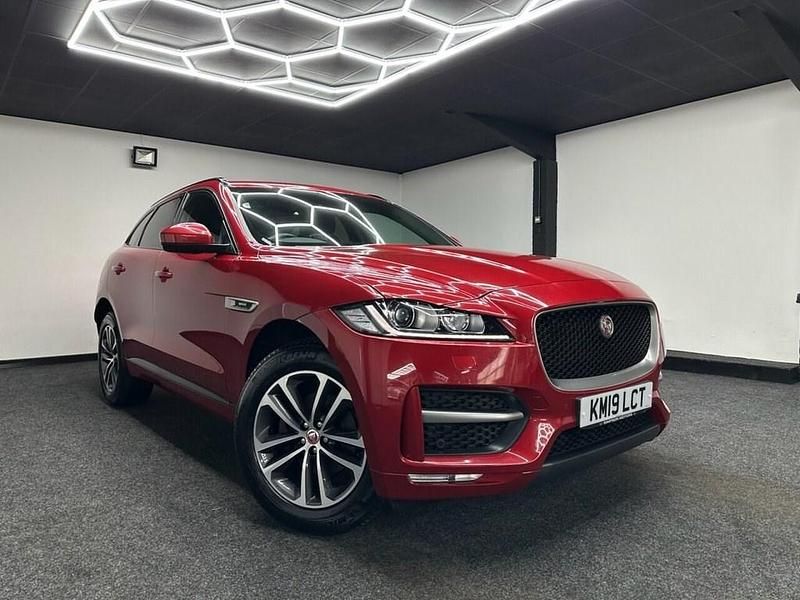 Red Used 2019 Jaguar F-Pace R-Sport SUV | £18,495 (Fair price) - Image 1/4