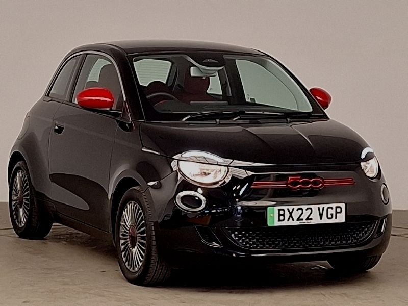 Black Used 2022 Fiat 500e Red Hatchback | £12,998 (A bit pricey) - Image 1/4