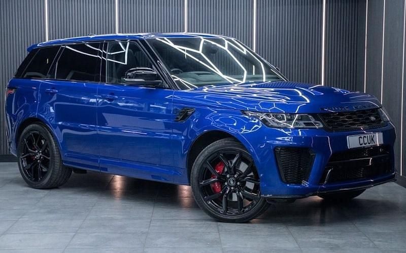 Blue Used 2021 Land Rover Range Rover Sport SVR SUV | £49,990 (Fair price) - Image 1/4