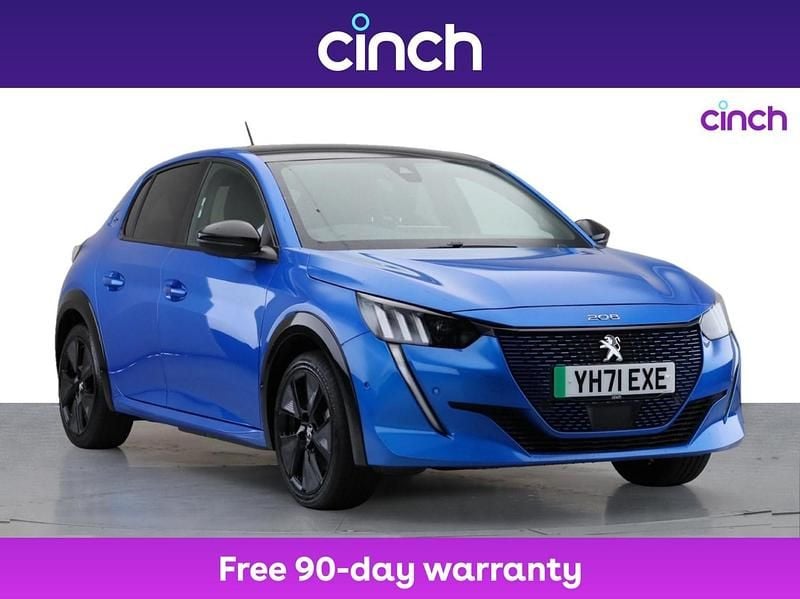 Blue Used 2021 Peugeot e-208 Premium Hatchback | £11,999 (Fair price) - Image 1/3