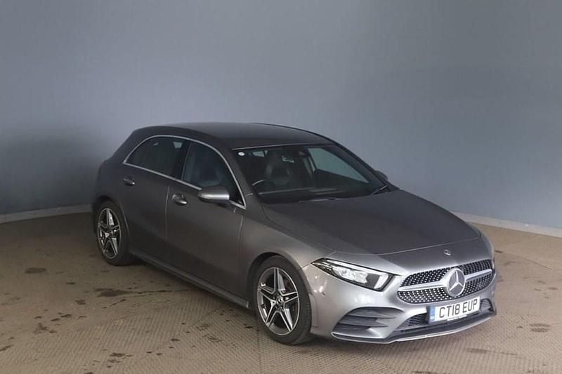 Used Mercedes A180 AMG line 116 HP (85 kW) 2018 Grey Hatchback