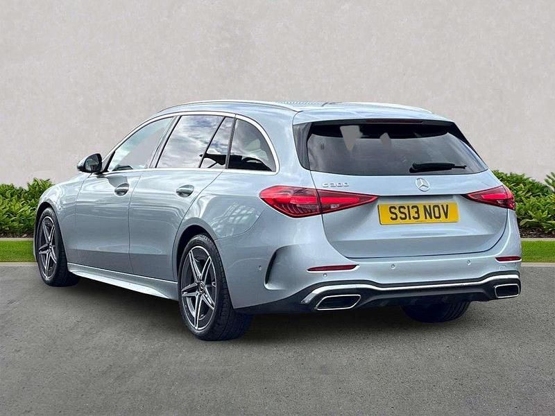 Used Mercedes C300e AMG line 2023 Silver Estate