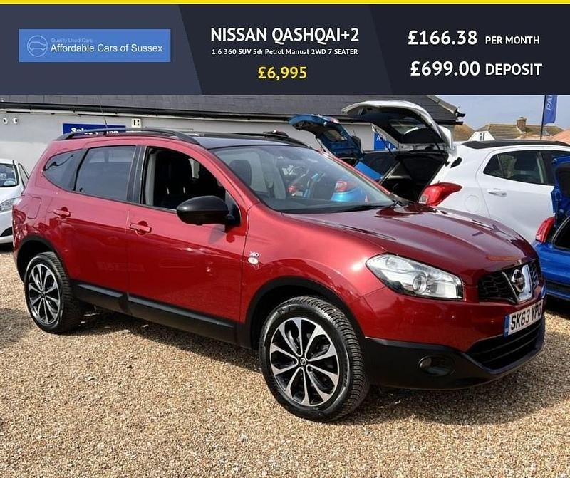 Used Nissan Qashqai +2 360º 117 HP (86 kW) 2014 Red SUV