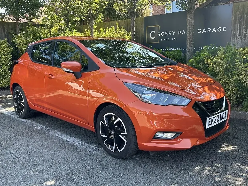 Used Nissan Micra Acenta 92 HP (67 kW) 2022 Orange Hatchback