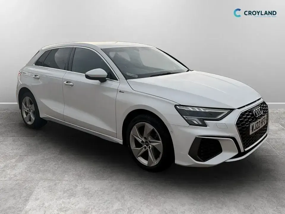 Begagnad Audi A3 Sportback e-tron S-Line 2022 Vit Halvkombi