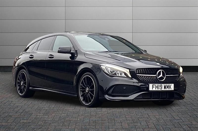 Used Mercedes CLA220 AMG line 170 HP (125 kW) 2019 Cosmos black Sedan