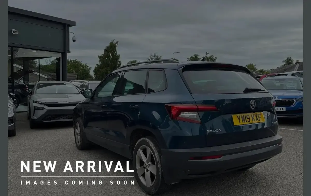 Used Skoda Karoq SE 113 HP (83 kW) 2019 Lava blue metallic SUV