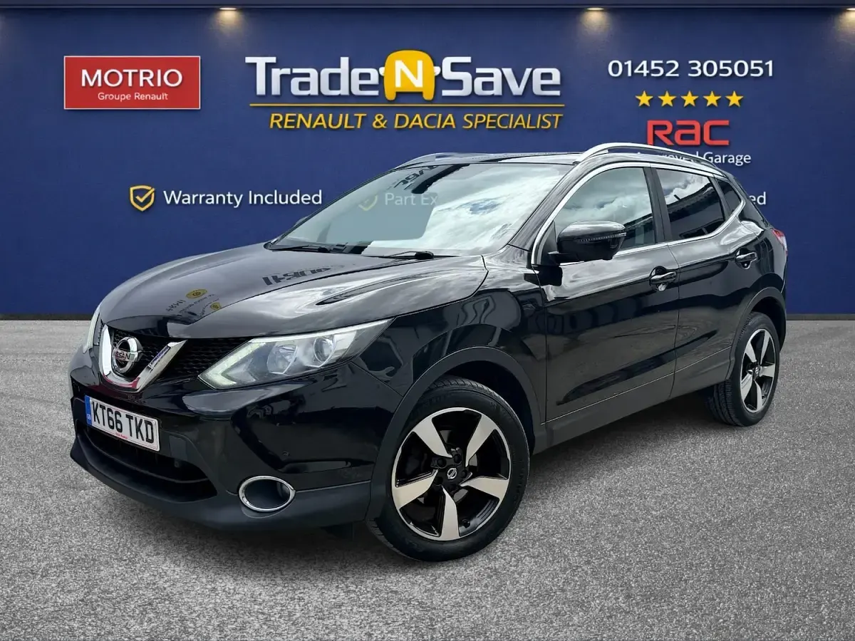 Used Nissan Qashqai N-Connecta 115 HP (84 kW) 2017 Black SUV