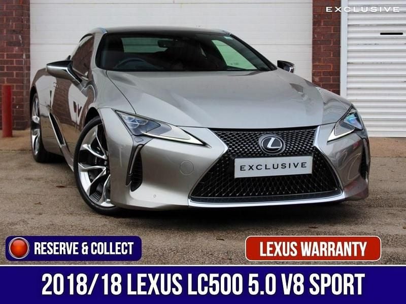 Used Lexus LC 500 Sport Line 477 HP (350 kW) 2018 Silver Coupe