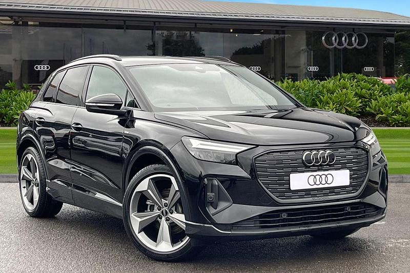 Black New 2025 Audi Q4 e-tron Black Edition SUV | £39,565 - Image 1/4