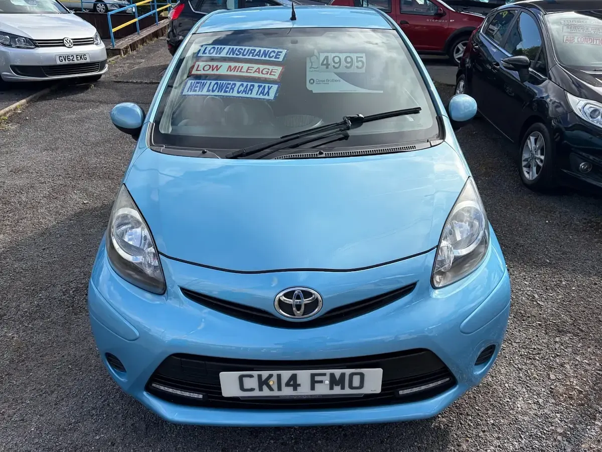 Used Toyota Aygo Style 68 HP (50 kW) 2014 Blue Hatchback