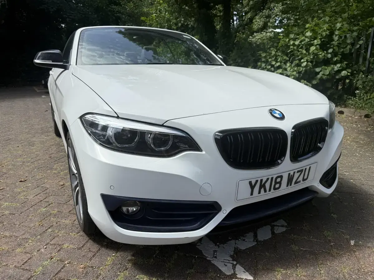 Used BMW 220 Sport Line 2018 White Cabriolet