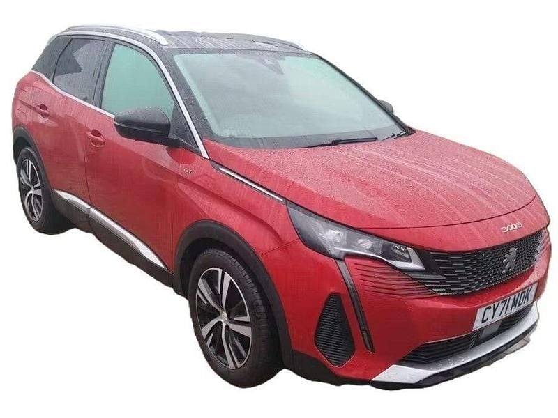 Red Used 2022 Peugeot 3008 GTi Hatchback | £14,788 (Good price) - Image 1/4