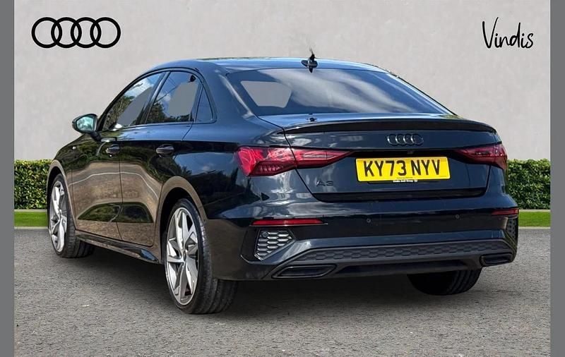 Used Audi A3 Black Edition 147 HP (108 kW) 2023 Black Sedan