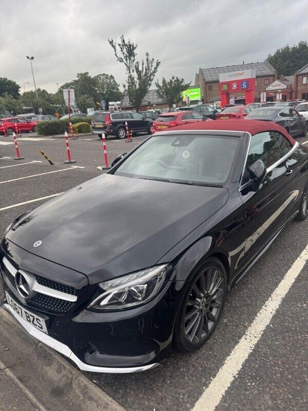 Black Used 2018 Mercedes C220 AMG line Cabriolet | £14,500 (Super price) - Image 1/2