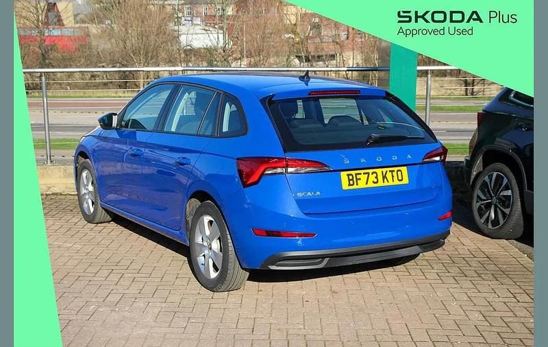 Used Skoda Scala SE 94 HP (69 kW) 2023 Blue Hatchback