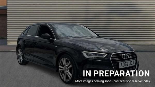 Black Used 2017 Audi A3 S-Line Hatchback | £10,990 (Good price) - Image 1/4