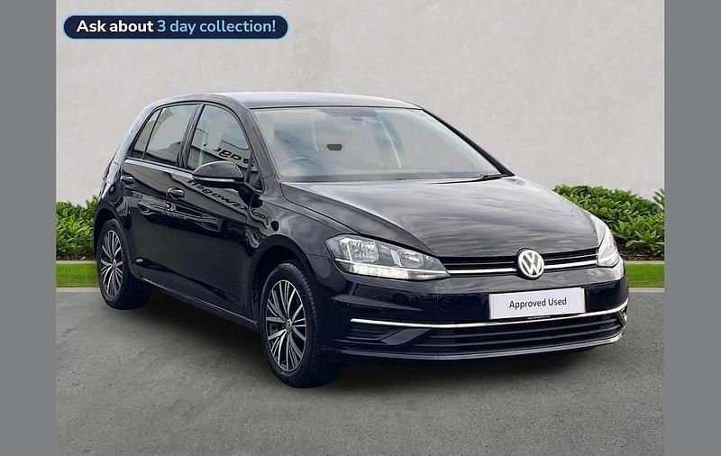 Used VW Golf VII SE 123 HP (90 kW) 2018 Black Hatchback